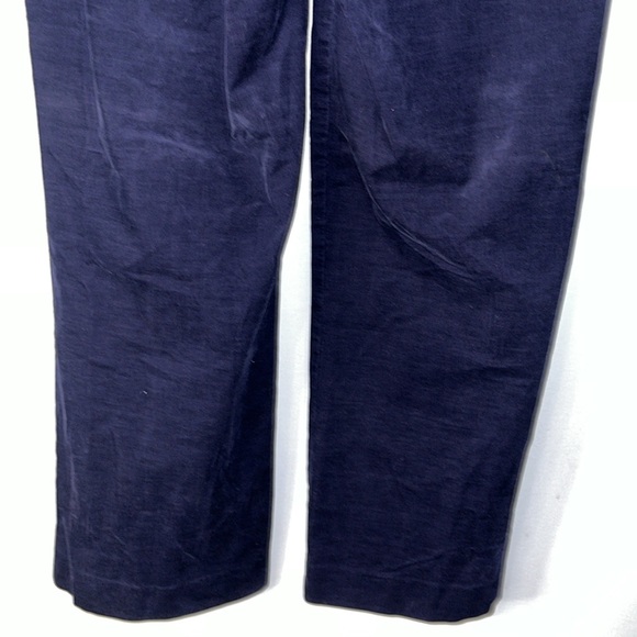 Lily Pulitzer Blue Corduroy Cropped Wide Leg Size 14 - Picture 7 of 9